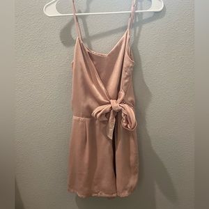 HYFVE satin pink romper. Size medium.
